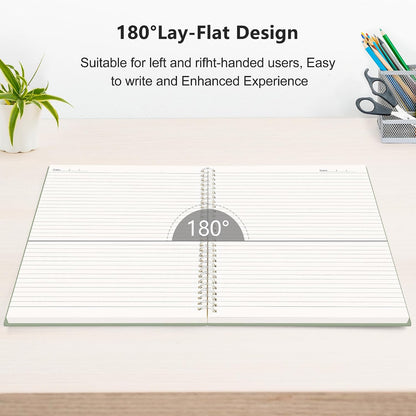 RETTACY Spiral College Ruled Notebook, 300 Pages, A5 Size (5.7" x 8.2")