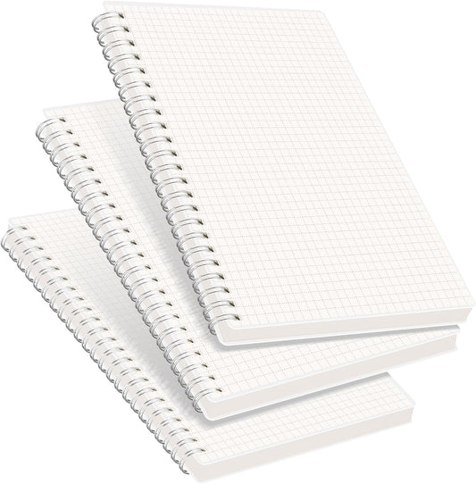 RETTACY Graph Grid Paper Notebook, 160 Pages per Pack, A5 (5.7'' × 8.3'')