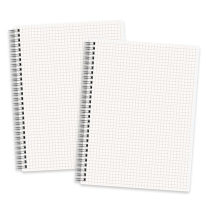 RETTACY Graph Grid Paper Notebook, 160 Pages per Pack, A5 (5.7'' × 8.3'')