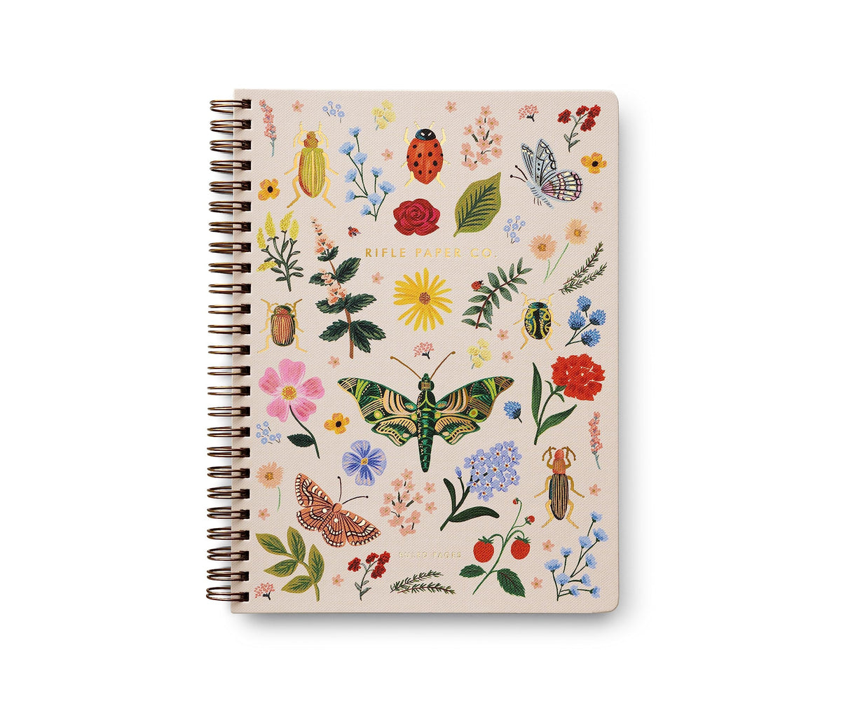 RIFLE PAPER CO. Curio Spiral Notebook with Full-Color Illustration
